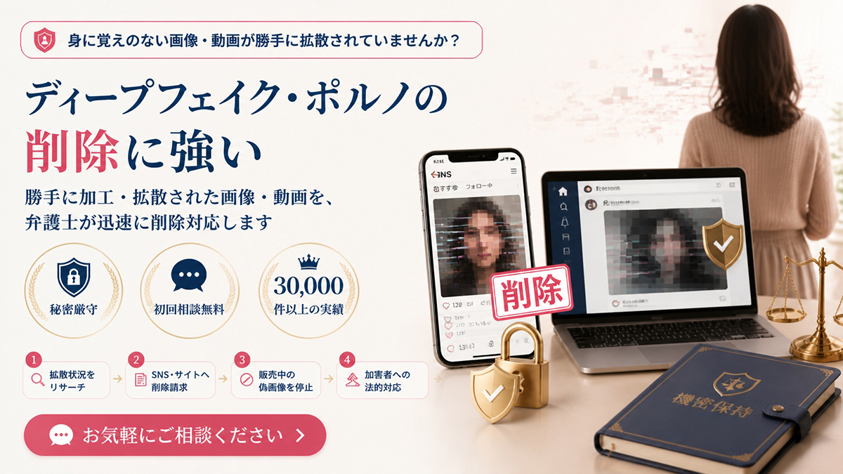 ディープフェイク・ポルノの削除に強い